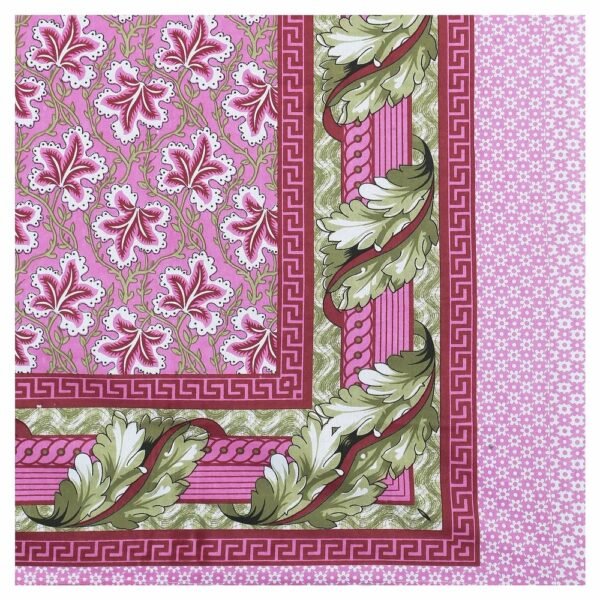 10-3-1000x1000-2.jpg Super King Size 100% Cotton Jaipuri Bedsheet ? Elegant Floral Block?Print, Breathable & Soft Bed Linen