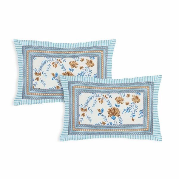 Jaipuri 100% Cotton King?Size Bedsheet ? Traditional Rajasthani Floral & Paisley Print, Soft & Breathable Home Bedding