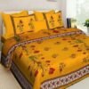 12-01-500x500-1.jpg Premium Cotton Double Bedsheet ? 100% Pure Cotton, Traditional Block Print Design, Soft & Breathable Home Linen