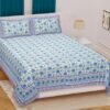 Jaipuri Printed Cotton King Size Double Bedsheet ? Soft, Breathable, Durable, Handcrafted Indian Bedding size 90*108