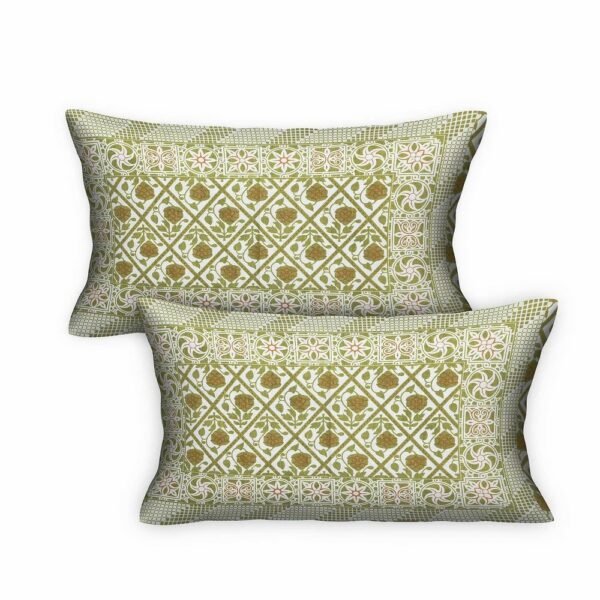 14-1000x1000-2.jpg Premium 100% Cotton Jaipuri Print Double / Queen Bedsheet ? Traditional Rajasthani Floral Design, Soft & Breathable Indian Bed Sheet