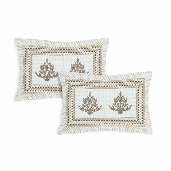 Jaipuri 100% Cotton King / Double Bedsheet ? Traditional Rajasthani Floral & Block Print ? Soft, Breathable Home Bedding