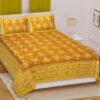 162-1000x1000-1.jpg Jaipuri Printed 100% Cotton Double Bedsheet with 2 Pillow Covers ? Soft, Breathable Ethnic Bed Linen