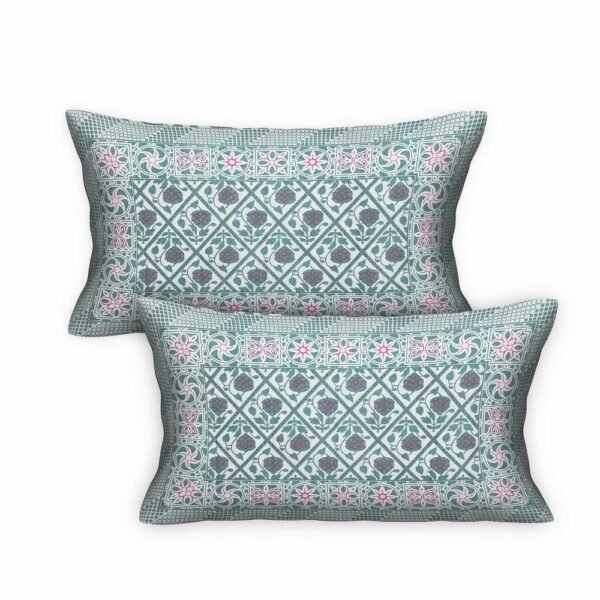 17-1000x1000-1.jpg Premium 100% Cotton Jaipuri Print Double / Queen Bedsheet ? Traditional Rajasthani Floral Design, Soft & Breathable Bed Sheet for Home & Gift