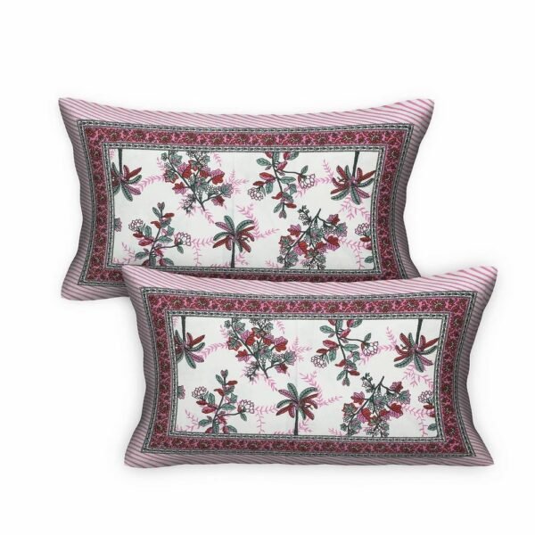 Premium 100% Cotton Jaipuri Print Double / Queen Bedsheet ? Traditional Rajasthani Floral Design, Soft & Breathable Ethnic Bed Sheet