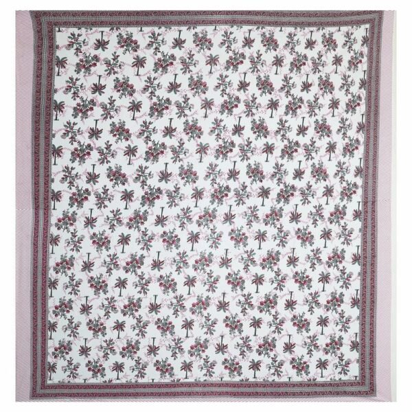 Premium 100% Cotton Jaipuri Print Double / Queen Bedsheet ? Traditional Rajasthani Floral Design, Soft & Breathable Ethnic Bed Sheet