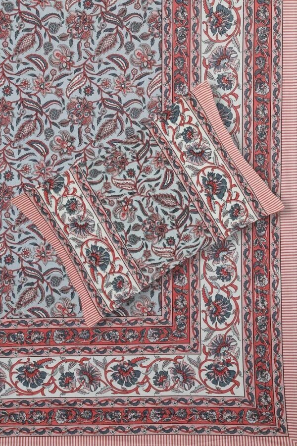 Jaipuri King Size Cotton Bedsheet ? Premium Soft Printed Double Bed Sheet for Bedroom, Lightweight & Durable