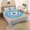Premium Cotton Double / Queen Bedsheet ? 100% Soft Cotton, Traditional Block Print Design, Breathable & Durable