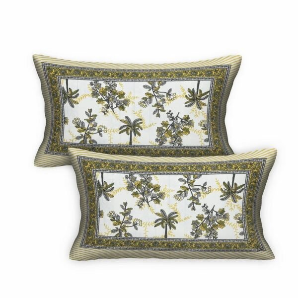 19-1000x1000-2.jpg 100% Cotton Jaipuri Print Double / Queen Bedsheet ? Traditional Rajasthani Floral Block Print, Soft & Breathable Ethnic Design