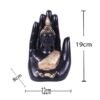 2-1-1.jpg Hand-Crafted Buddha Hand Mudra Statue, Black & Gold Resin Ornament, Ideal for Home Decor, Desk, Prayer Altar & Spiritual Gift