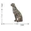 Ornate Bronze Leopard Statue with Floral Patterns - Unique Home Decor and Gift Idea