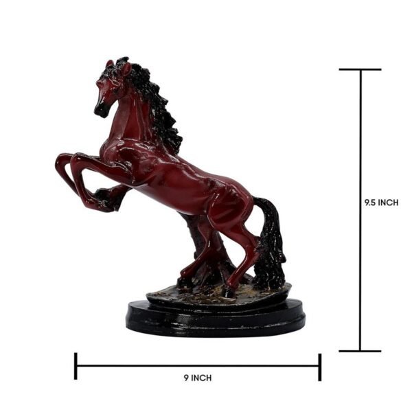 2-19.jpg Red Stallion Statue - Majestic Horse Figurine for Home Decor and Gift