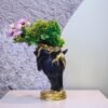 Elegant Black and Gold Horse Sculpture for Home Decor - Luxurious Art Piece