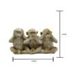 Three Wise Monkeys Statue - Hear No Evil, See No Evil, Speak No Evil - Decorative Figurine for Home & Office