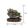 Gold & Silver Ganesha Statue on Conch Shell - Hindu God Decorative Figurine for Home & Office