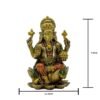 Golden Ganesha Statue - Remover of Obstacles - Hindu God Decorative Figurine for Home & Office