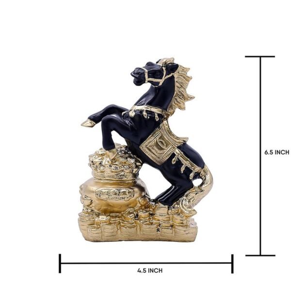 2-30.jpg Elegant Black and Gold Horse Statue - Luxurious Decor for Home & Office
