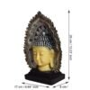 2-35-1.jpg Handicrafts Buddha Head on Tree Idol Statue Showpiece for Home Decoration and Gifting., Diwali Gift Item for Family and FriendsMulticolor