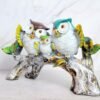 2-35.jpg Handcrafted Owl Family Statue - Unique Home Decor Piece for Nature Lovers