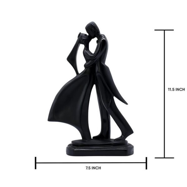 Romantic Couple Statue - Black Dancer Figurine for Home Decor, Valentine's Day Gift, Anniversary Decoration
