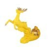 Modern Yellow Deer Wine Bottle Holder - Feng Shui Decor