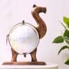 2-500x500-3.jpg Elegant Metal Camel Globe for Table Decor | Artistic Handcrafted Home Decoration Piece | Antique Finish Showpiece for Living Room & Office
