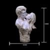Love Forever Statue - Kissing Couple Sculpture - White Marble Effect - Home Decor Collectible