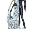 Beautiful Couple Dancing Figurine - Ceramic Statue with Gold Accents for Valentine's Day Gift