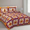 Rajasthani Printed King Size Cotton Bed Sheet ? Traditional Handcrafted Design, Soft & Durable