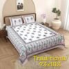 King Size Bed Sheets for Double Bed | Soft & Comfortable Fabric | Durable & Colorfast Bedding Set with 2 Pillow Covers