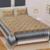 Rajasthani Cotton King Size Bedsheet ? 100% Soft Cotton Sheet with Ethnic Block?Print, Breathable & Durable Bed Linen