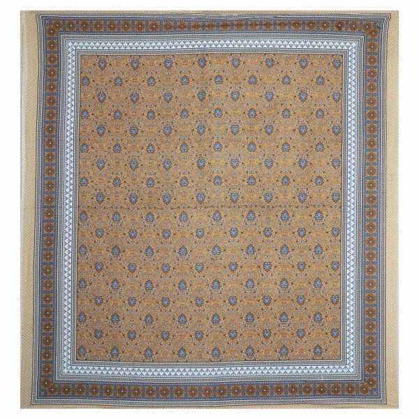 Rajasthani Cotton King Size Bedsheet ? 100% Soft Cotton Sheet with Ethnic Block?Print, Breathable & Durable Bed Linen