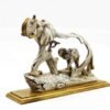 3-18.jpg Elegant Elephant Sculpture - Mother and Calf Wooden Art Piece
