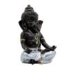 3-2-2.jpg Lord Ganesha Idol for Home Decor | Black & Silver Meditating Ganpati Statue | Polyresin Ganesh Murti for Pooja Room, Office, Car Dashboard & Gift 6 Inch