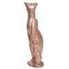 Rose Gold Cat Statue - Elegant Mother and Kitten Sculpture for Home Decor