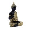 Decorative Buddha Statue, Black and Gold Mosaic Design | Buddha Idols for Home Decor, 26.7 cm x 17.8 cm