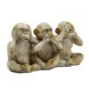 Three Wise Monkeys Statue - Hear No Evil, See No Evil, Speak No Evil - Decorative Figurine for Home & Office