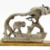 3-3.jpg Artistic Resin Elephant Sculpture - Elegant Elephant Figurine for Home & Office Decor