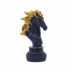 Black and Gold Horse Head Statue Luxurious Decor for Home Office