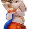 3-33-2.jpg Polyresin Baby Ganesha Flute Statue HandPainted Lord Ganpati Idol for Puja Room, Home & Office decor, Spiritual Gift for Diwali & Ganesh Chaturthi