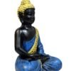 Polyresin Meditating Buddha Statue for Home Decor Big Size Large Living Room Office Desk Table 11 Inch-Blue