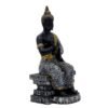 3-4-1.jpg Buddha Sculpture Home Decor, Black and Gold Mosaic Design, 26.7 cm x 12.7 cm,Resin Mindfulness Figurine in Black & Gold, Meditation Statue for Living Room, Desk & Spiritual Gift