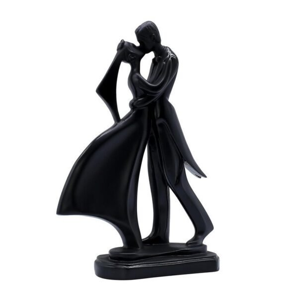 Romantic Couple Statue - Black Dancer Figurine for Home Decor, Valentine's Day Gift, Anniversary Decoration