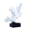 Abstract Couple Sculpture Resin Figurine Modern Love Statue for Home Decor, Anniversary Valentine's Day Gift
