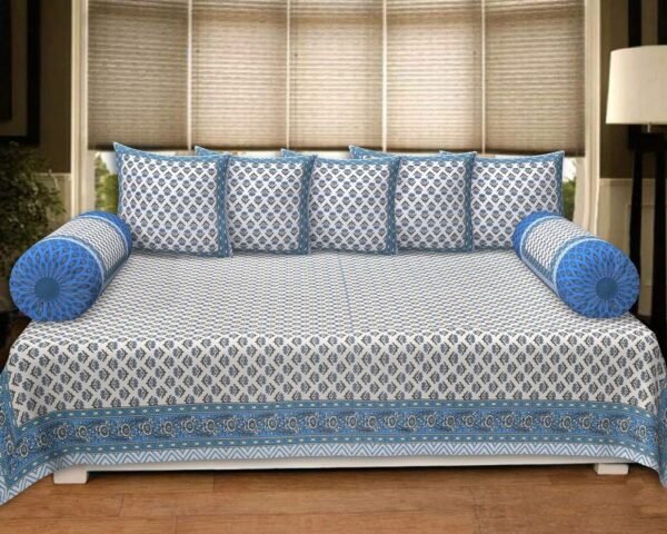 Jaipuri Printed Cotton King Size Bedsheet ? Soft, Breathable & Durable Double Bed Cover with Classic Rajasthani Design