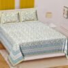 Jaipuri Printed Cotton Double Bedsheet ? King Size, Soft, Breathable, Durable, Handcrafted Indian Bedding