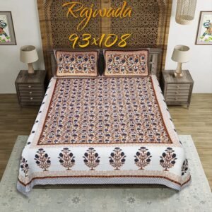 37-01-1000x1000-1.jpg Rajasthani Cotton Bed Sheet ? Traditional Handcrafted Print, Soft & Durable Bedding