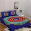 100% Cotton Printed Double Bedsheet with 2 Pillow Covers ? Soft, Breathable Ethnic Motif Bed Linen