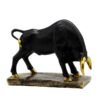 4-10.jpg Black Bull Statue with Golden Accents - Decorative Figurine for Home and Office