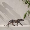 4.jpg Intricately Carved Metal Leopard Sculpture - Elegant Jungle Cat Figurine for Home & Office Decor
